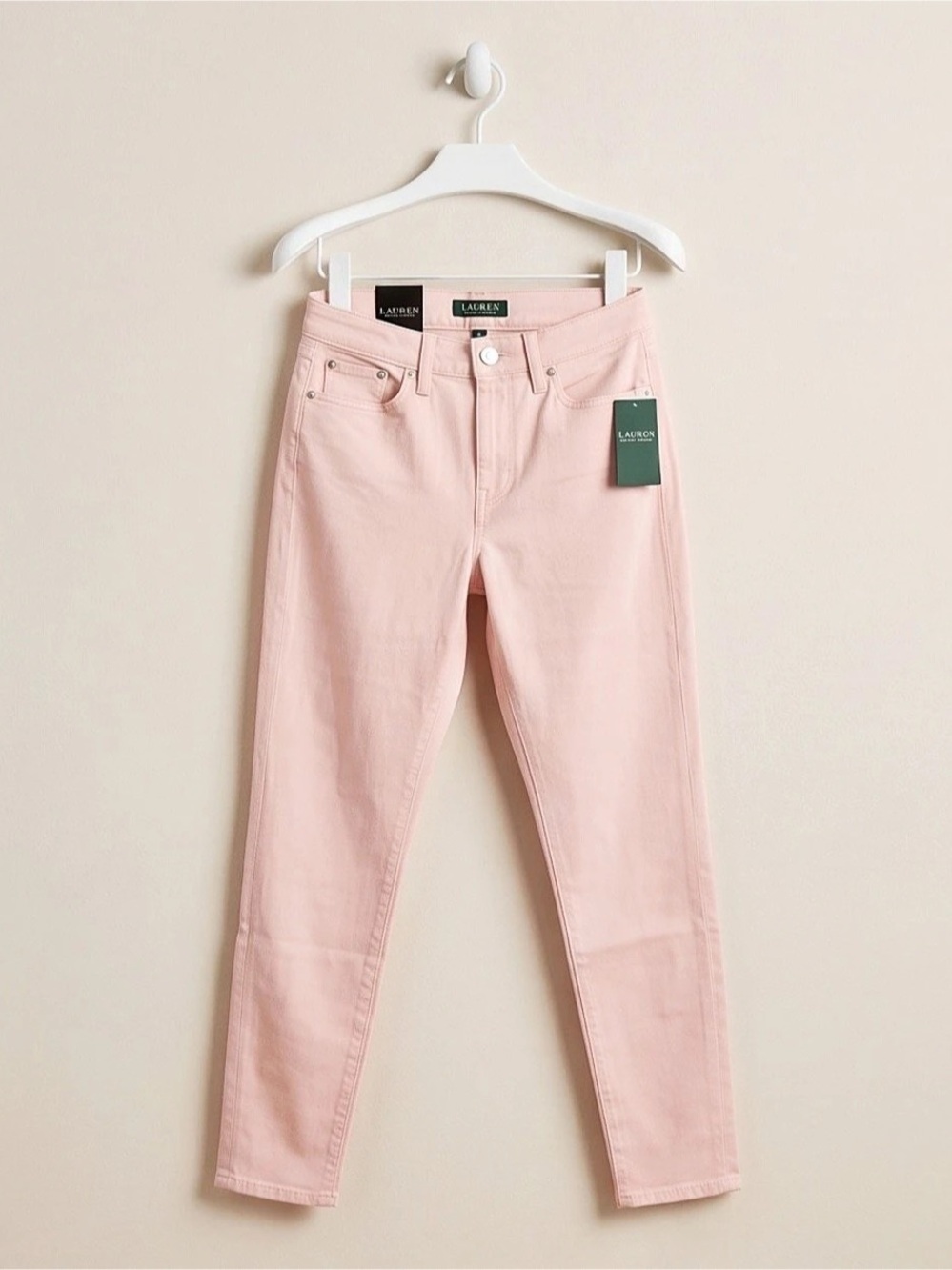 Lauren Ralph Lauren Skinny Jeans in Pink Size 4 length 30”